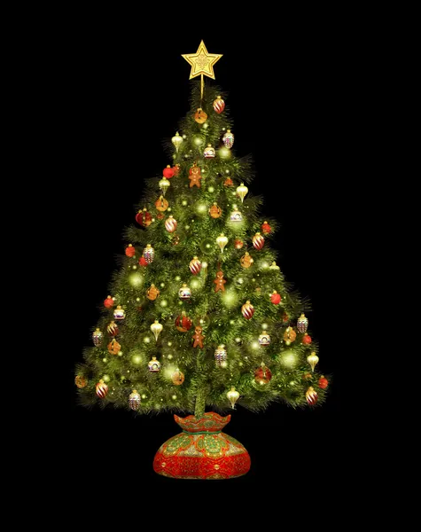 Boże Narodzenie drzewo ca — Zdjęcie stockowe