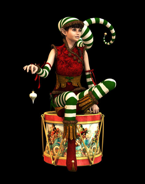 Santas Little Helper Katie CA, 3d CG
