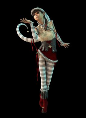 Noel babalar küçük yardımcısı elsie, 3d cg