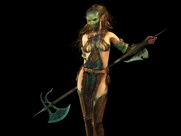 Slayer žena 3d počítačová grafika — Stock fotografie