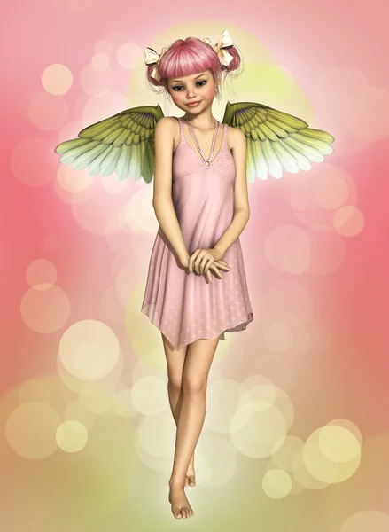 Pequeno Anjo 3d CG — Fotografia de Stock