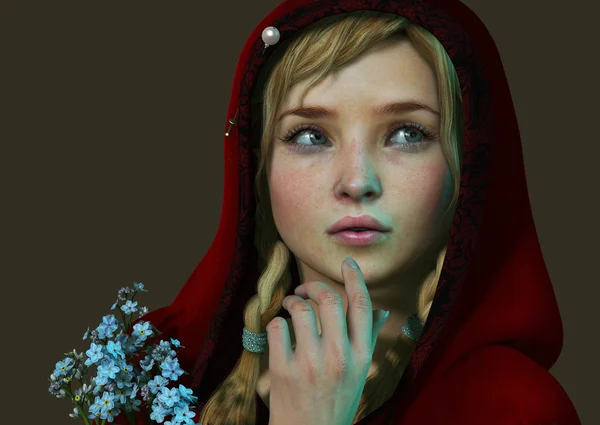 Petit chaperon rouge 3d CG — Photo