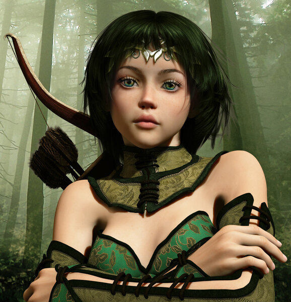 Little Hunter, 3d CG