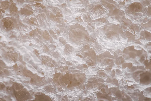 Textura Bílého Chleba Záběr Zavřít Makro Podrobně Zdravé Stravovací Den — Stock fotografie