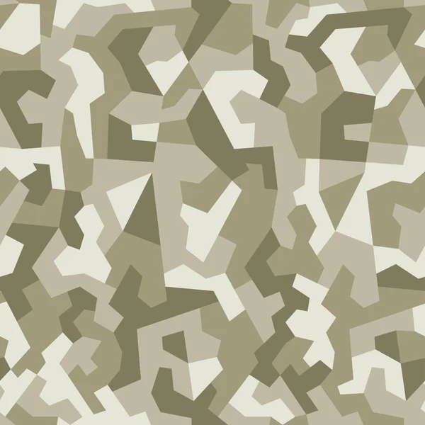 Kamouflage Sömlöst Geometriskt Mönster Modern Abstrakt Bakgrund Med Polygonal Militär — Stock vektor