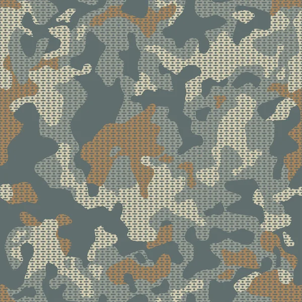 Modischer Camo Mit Gepunkteter Firmware Farbenfrohem Nahtlosem Muster Camouflage Moderner — Stockvektor