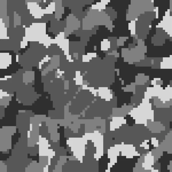 Modèle Sans Couture Camouflage Pixel Noir Numérique Pour Votre Conception — Image vectorielle