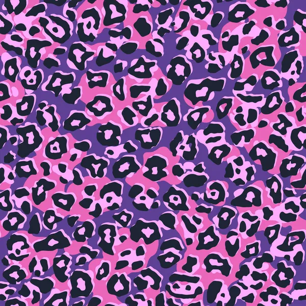 Padrão Leopardo Abstrato Impressão Vetorial Sem Costura Moda Textura Animal — Vetor de Stock