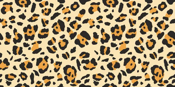 Tendință Fundal Model Leopard Trase Manual Modă Animale Sălbatice Ghepard — Vector de stoc