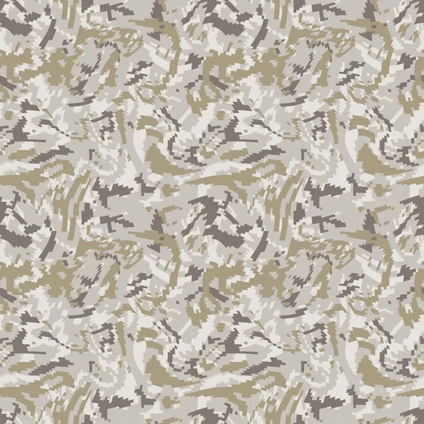 Digitale Camouflage Textur Nahtloses Pixelmuster Modernes Militärisches Tarnkleid Für Stoff — Stockvektor