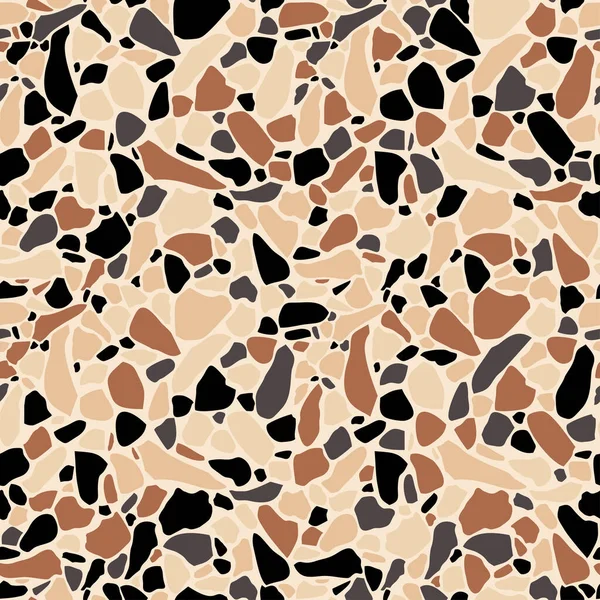 Texture Terrazzo Revêtement Sol Tuiles Caustiques Mosaïques Granito Avec Des — Image vectorielle