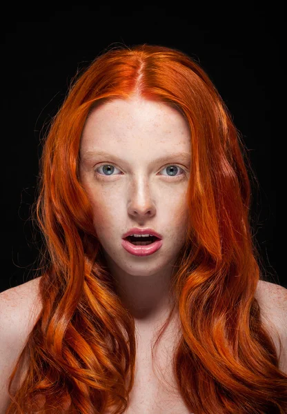 Wavy Red Hair — Stock Photo, Image