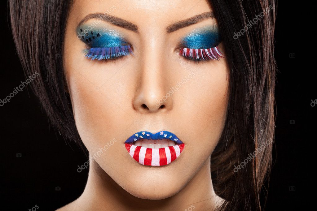 Femme Beau Visage Avec Un Maquillage Parfait Image Libre De Droit Par Johan Jk C