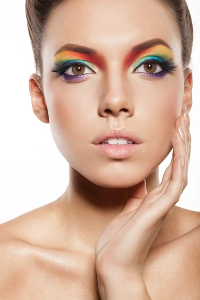 Maquillaje arco iris —  Fotos de Stock