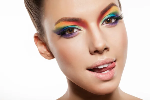 Maquillaje arco iris —  Fotos de Stock
