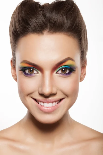 Maquillaje arco iris — Foto de Stock