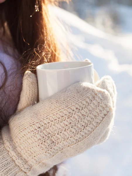 Winter tea — Stock Photo, Image