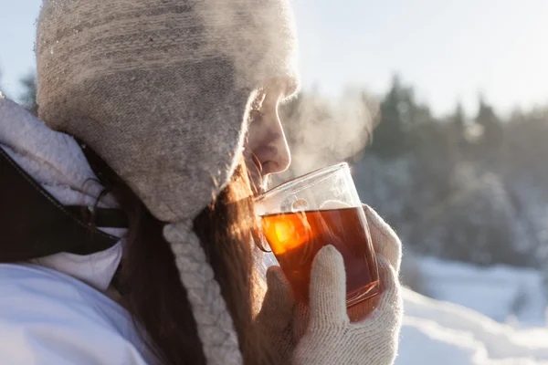 Kış çayı — Stok fotoğraf