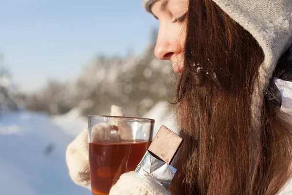 Chá de inverno — Fotografia de Stock