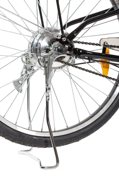 Bike rear wheel detail — Stock Photo, Image