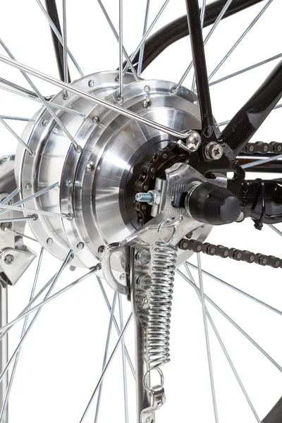 Detalle rueda trasera bicicleta —  Fotos de Stock