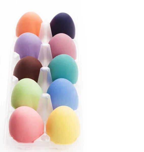 Кольорові яйця для святкового Великодня — стокове фото