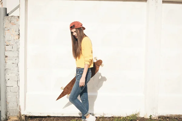 Una hermosa mujer patinadora —  Fotos de Stock