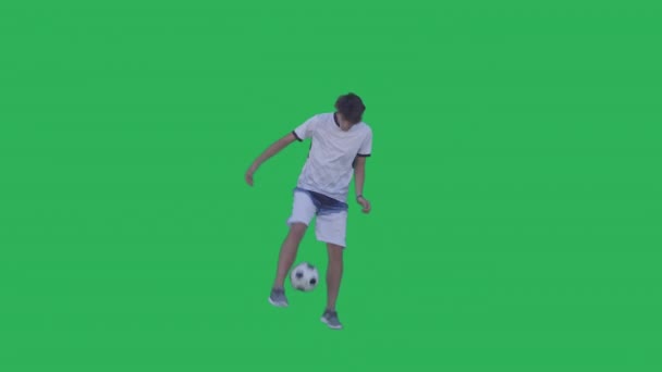 足球运动员用球做手脚 — 图库视频影像