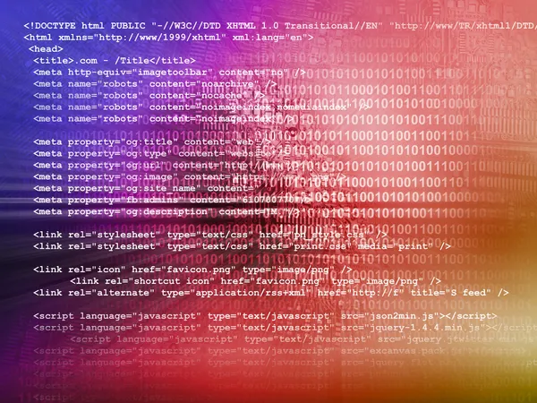 Fondo de tecnología de código fuente —  Fotos de Stock