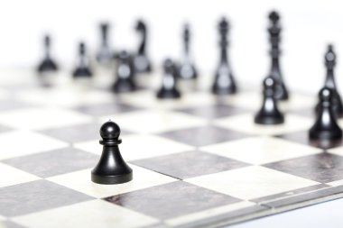 Satranç figürleri - strateji ve liderlik kavramı