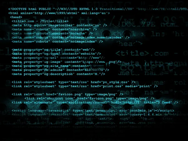 Källa koden teknik bakgrund — Stockfoto