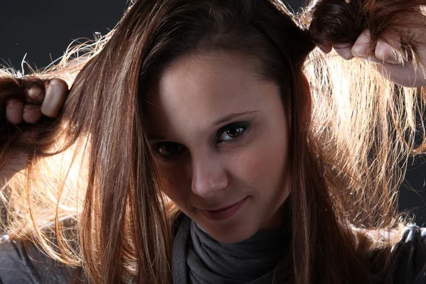 Young brunette portrait — Stock Photo, Image