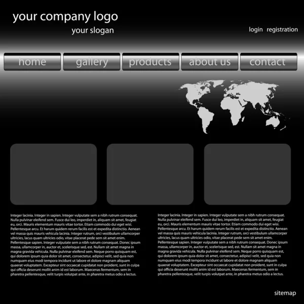 Stronie internetowej stylowy szablon na bloga — Zdjęcie stockowe