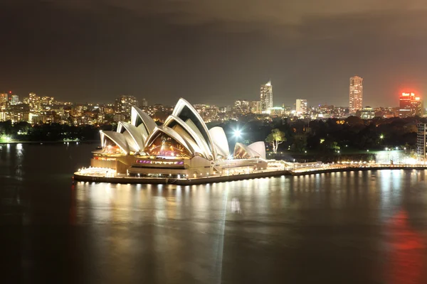 Port w Sydney opera house i most — Zdjęcie stockowe