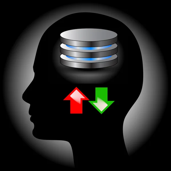 Contesto della banca dati - concetto di tecnologia dell'informazione — Foto Stock