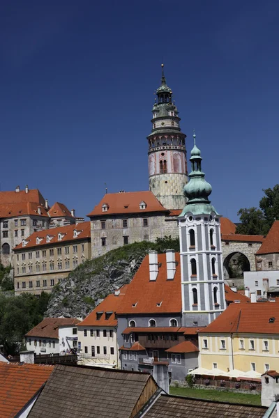 Vista de Cesky Krumlov (Czech Krumlov) - ciudad histórica, República Checa, UNESCO —  Fotos de Stock