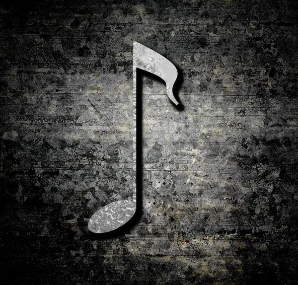 Grunge Hintergrund mit Musik Note — Stockfoto