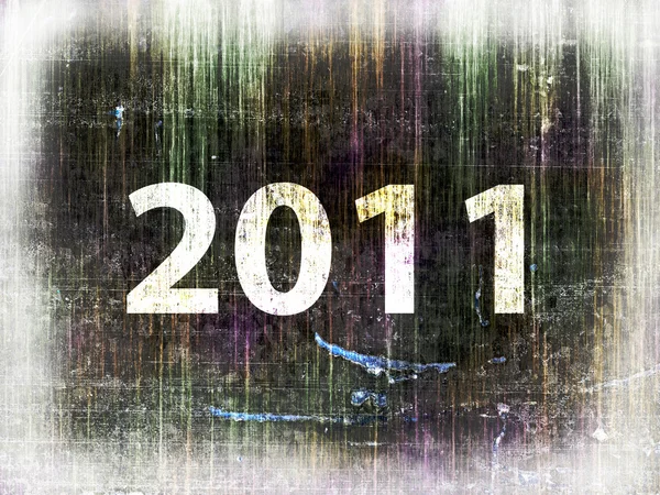 Grunge-Hintergrund 2011 — Stockfoto