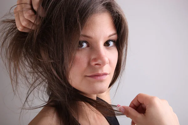 Young brunette portrait — Stock Photo, Image