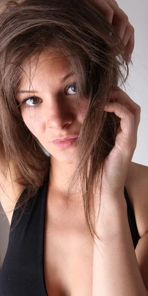 Young brunette portrait — Stock Photo, Image