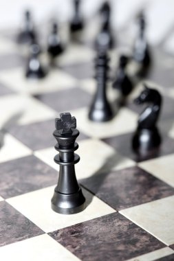 Satranç figürleri - strateji ve liderlik kavramı