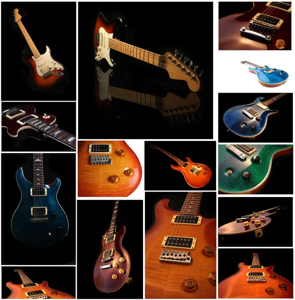 Set of Guitar Close Up photos — Stock Photo, Image