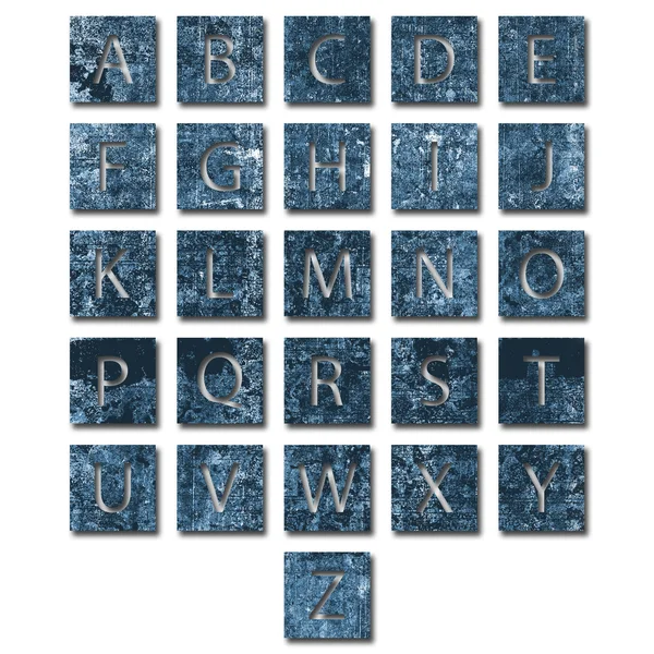 Einzigartiges Alphabet-Set — Stockfoto