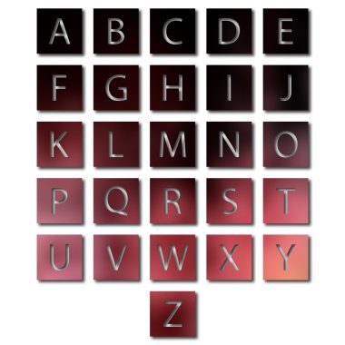 benzersiz bir alfabe seti