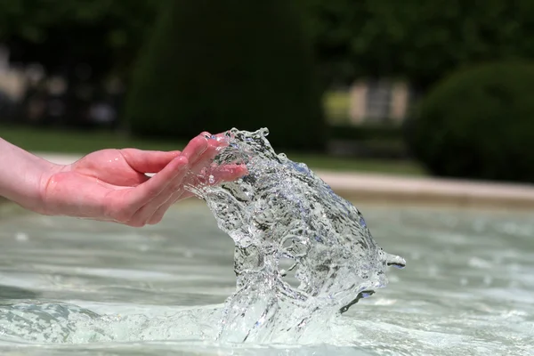 Hand dancing with the water — Stock Photo, Image