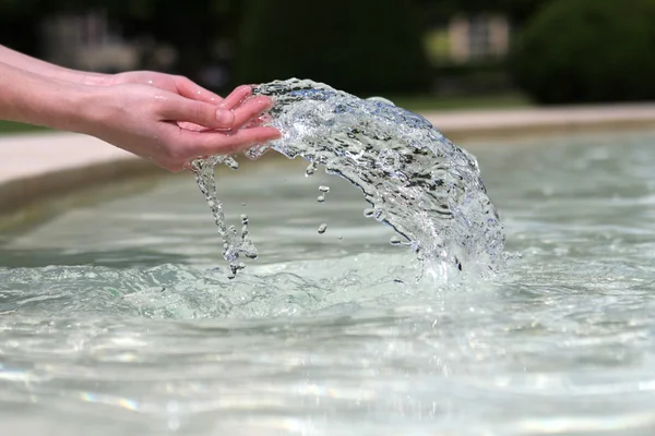 Hand dancing with the water — Stock Photo, Image