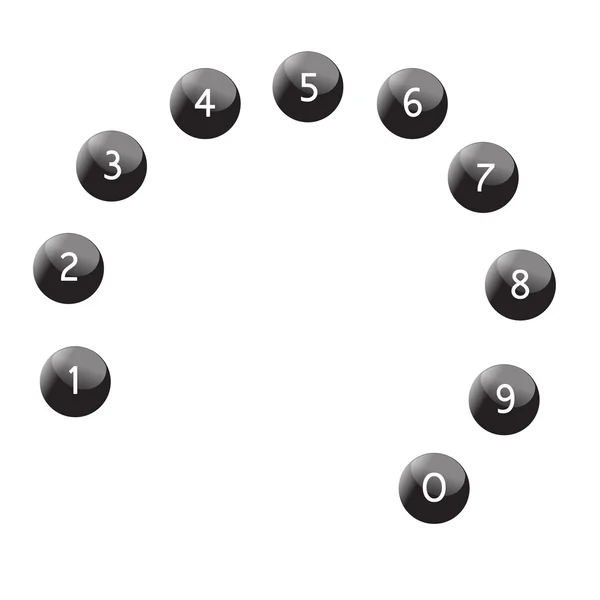 Keypad isolated, numbers — Stok fotoğraf