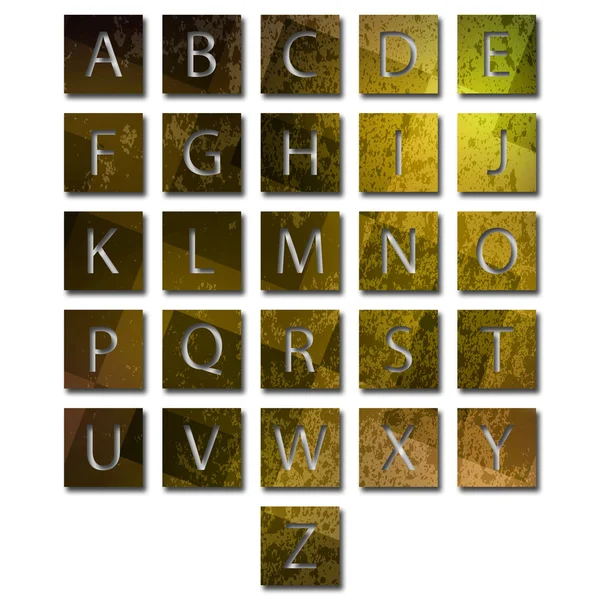 Einzigartiges Alphabet-Set — Stockfoto