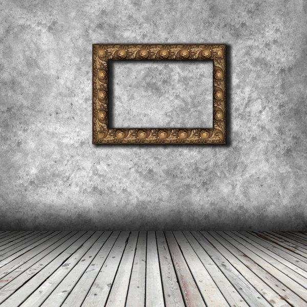 Empty interior with empty frame — Stock Photo, Image