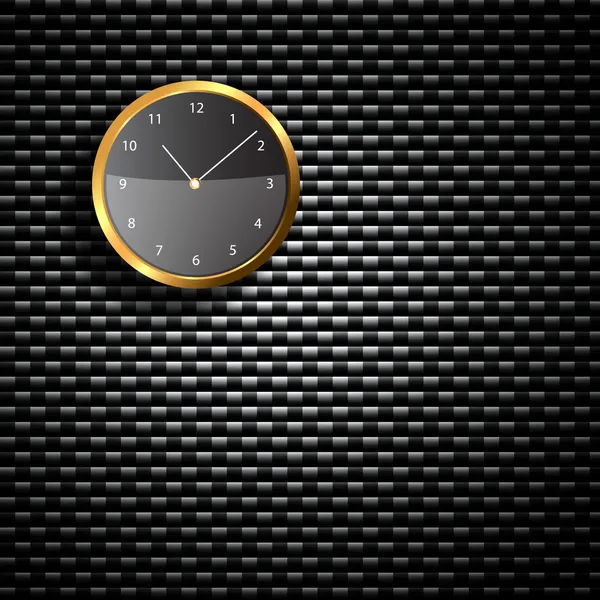 Modern Clock on the textured wall — Stock Photo, Image